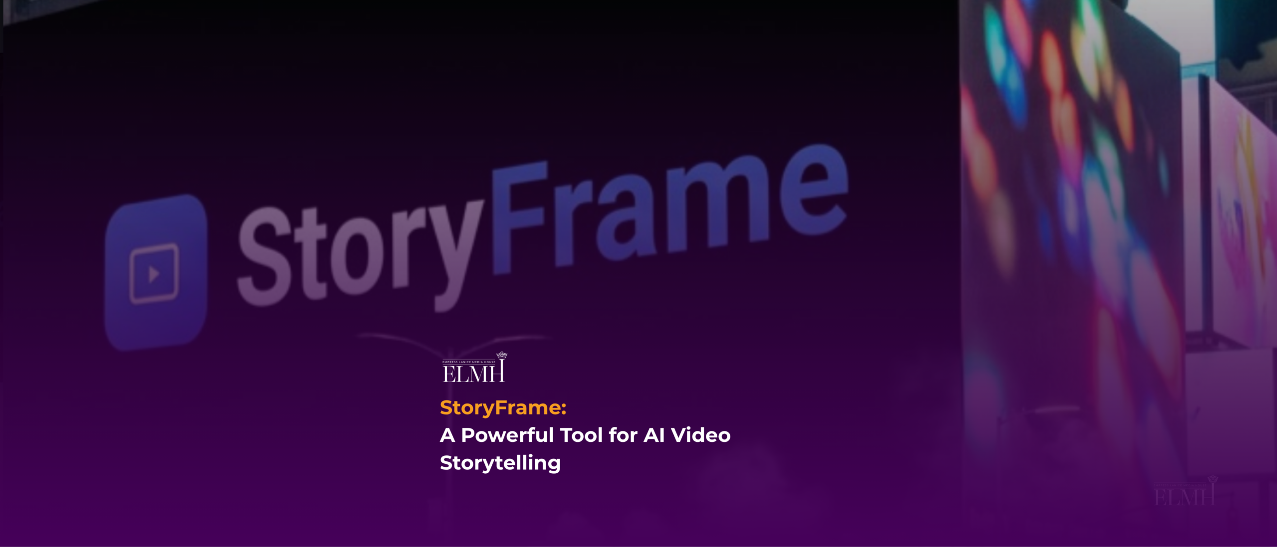 StoryFrame AI video storytelling platform turning a written story into cinematic scenes